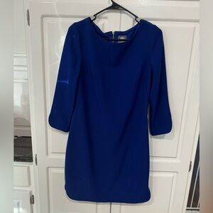 Vince Camuto Three-Quarter Length Sleeve Dress, Blue, Size 4